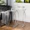 Glitzhome® Metal Tall Accent Table with Glass Top Set